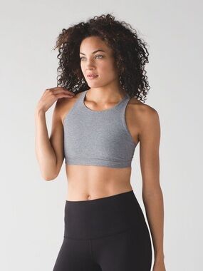 Lululemon Trinity Bra II Heathered Grey Size 2